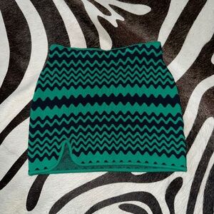 Knit mini skirt